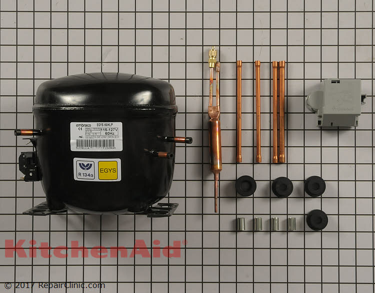 Compressor W10309988 KitchenAid Replacement Parts