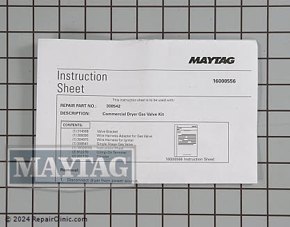 Gas Valve Assembly W10116794 Alternate Product View