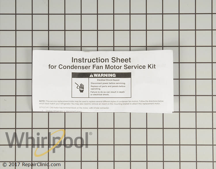 Condenser Fan Motor W10124096 Alternate Product View