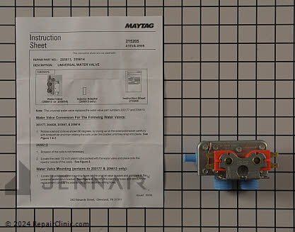 Water Inlet Valve 205613 Alternate Product View