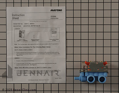 Water Inlet Valve 205613 Alternate Product View