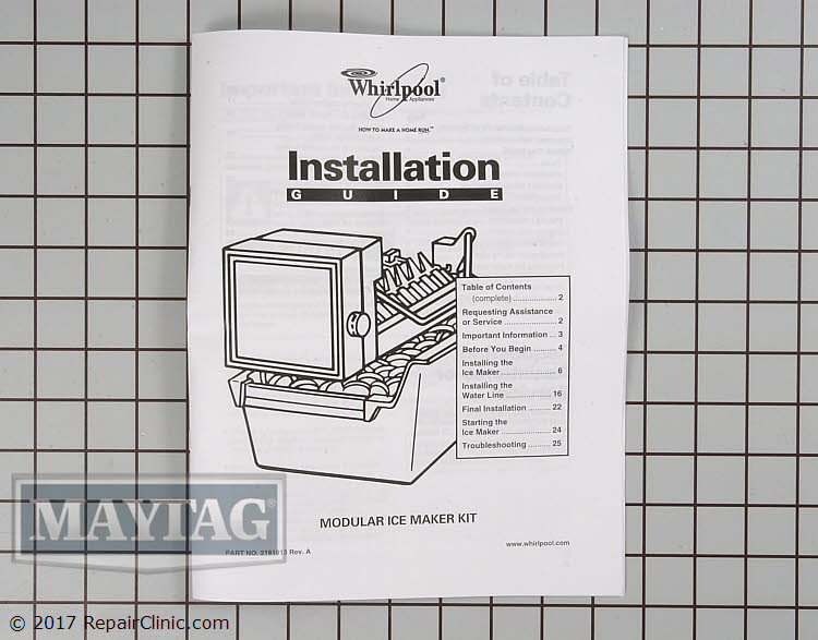 Ice Maker Assembly W11510803 Alternate Product View