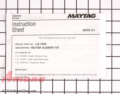 Heating Element LA-1044 Alternate Product View