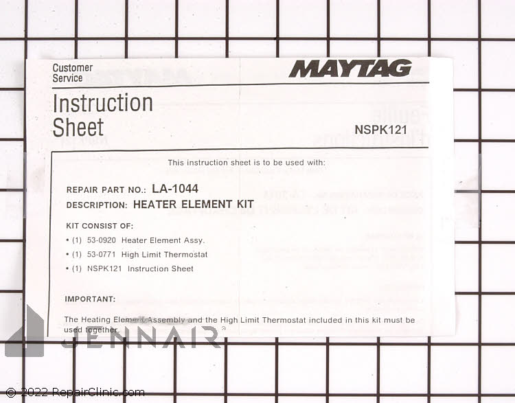 Heating Element LA-1044 Alternate Product View