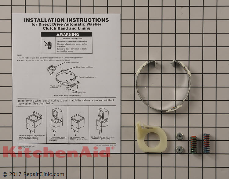 Clutch Band Kit 285790 | KitchenAid Replacement Parts