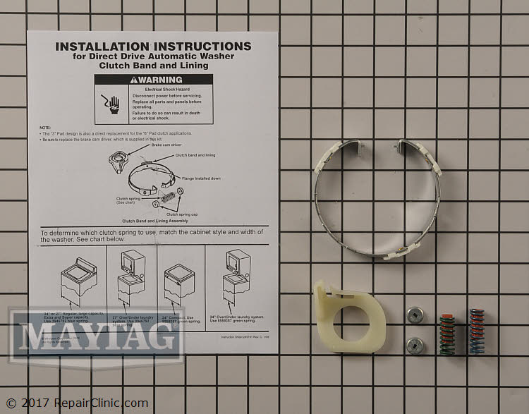 Clutch Band Kit 285790 Maytag Replacement Parts