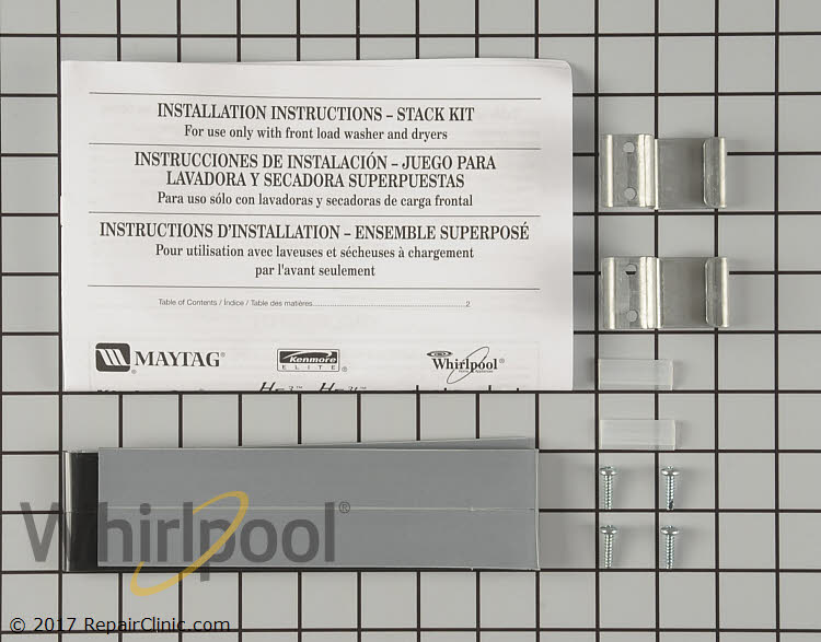 Stacking kit 8541503 whirlpool replacement parts