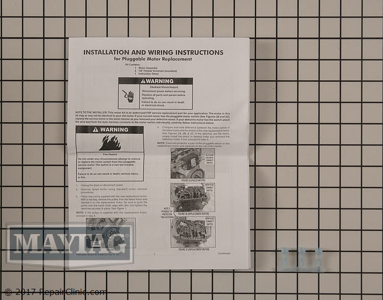 Drive Motor W10410999 Maytag Replacement Parts