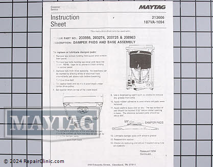 Snubber Pad 203956 Alternate Product View