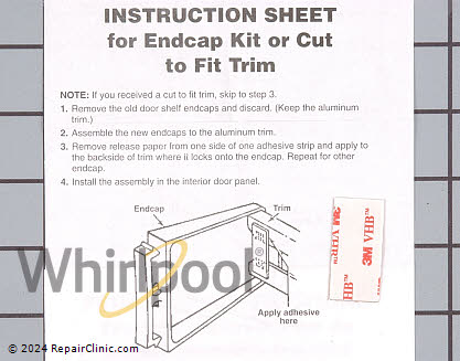 Shelf Retainer Bar Support 4318297 Alternate Product View