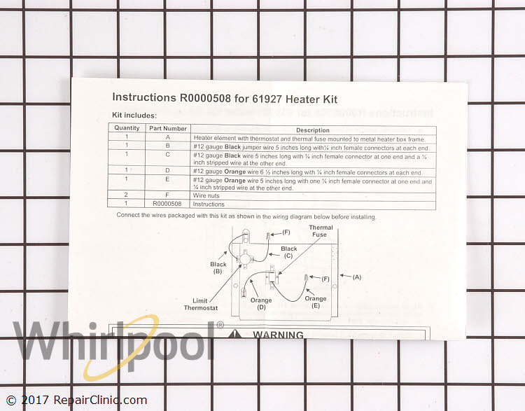 Heating Element 61927 Alternate Product View