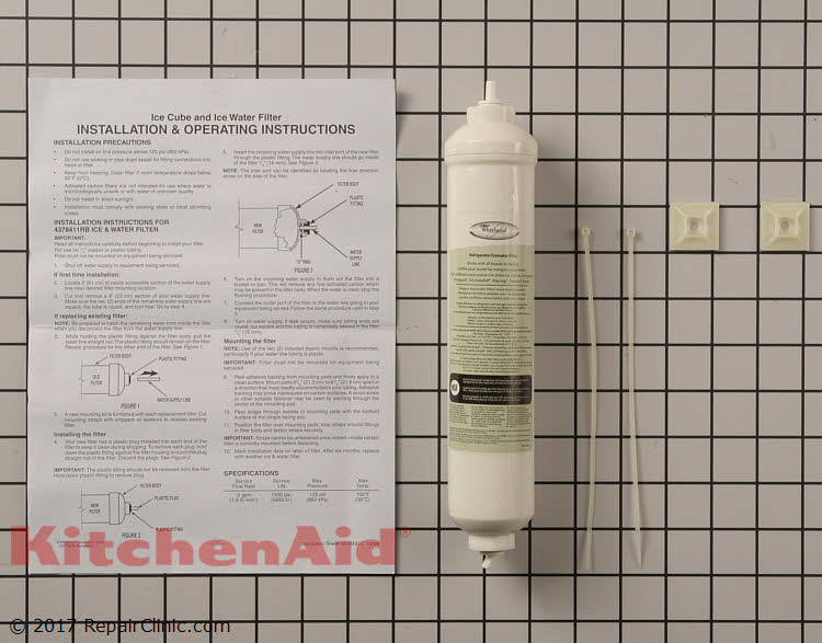 Water Filter 4378411RB Alternate Product View