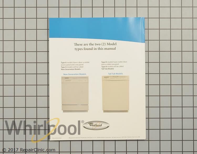 Repair Manual W10131216 Alternate Product View