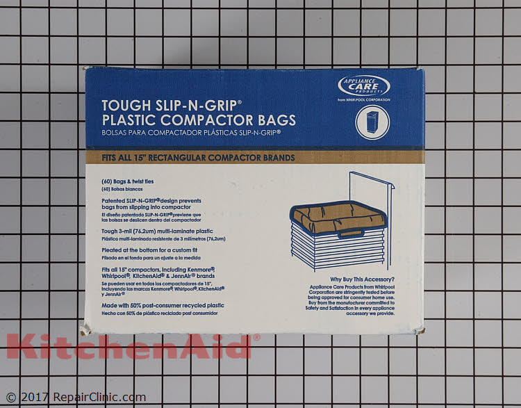 Trash Compactor Bags W10165294RB Alternate Product View