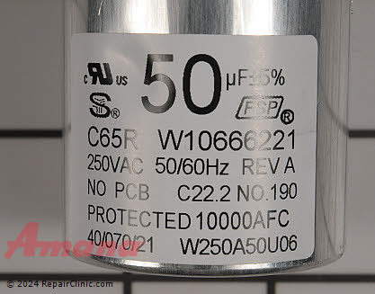 Capacitor W10804664 Alternate Product View