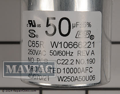Capacitor W10804664 Alternate Product View