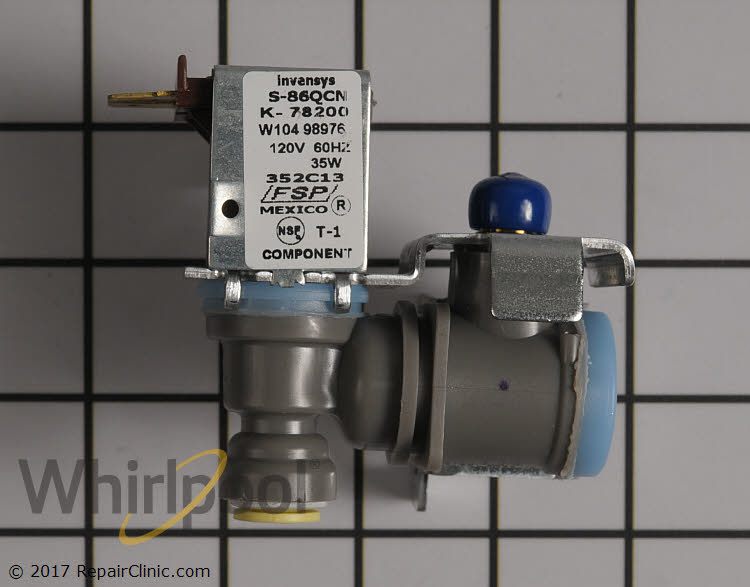 Whirlpool Water Inlet Valve WPW10498976 | Whirlpool Replacement Parts