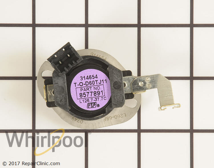 High Limit Thermostat WP8577891 | Whirlpool Replacement Parts