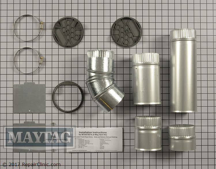 Side Venting Kit W10470674 Maytag Replacement Parts