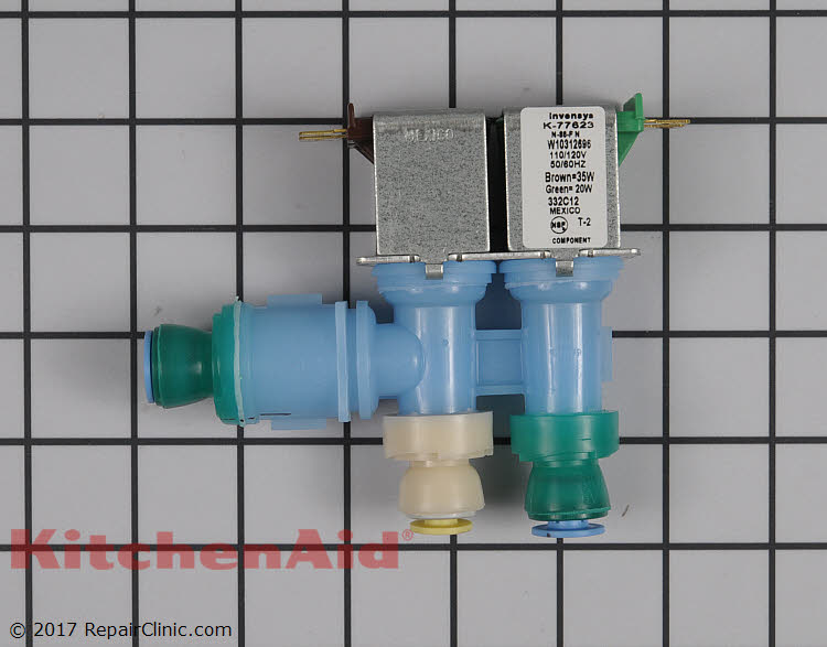 Water Inlet Valve WPW10312696 KitchenAid Replacement Parts