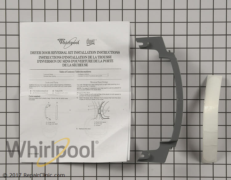 Door Reversal Kit 8579666ARP Whirlpool Replacement Parts