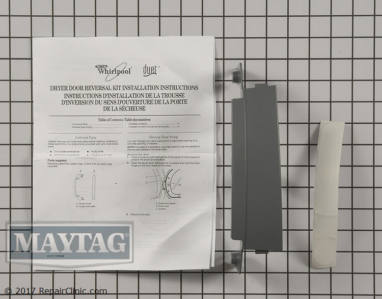 Door Reversal Kit 8579666ARP Maytag Replacement Parts