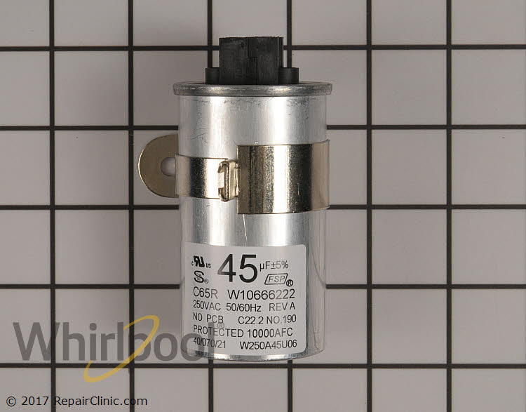 Capacitor W10804665 | Whirlpool Replacement Parts