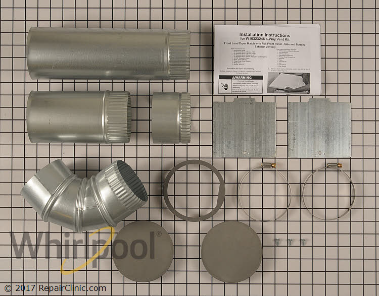 Side Venting Kit W10323246 Whirlpool Replacement Parts
