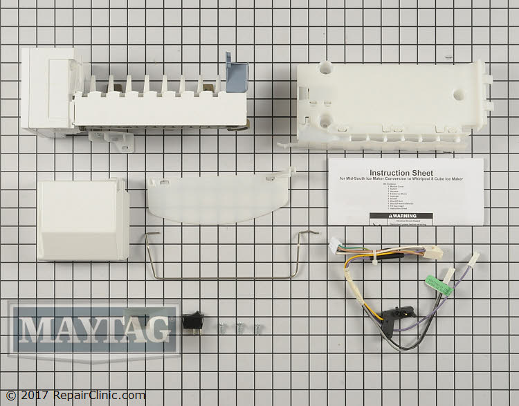 Ice Maker Assembly W10583817 Maytag Replacement Parts