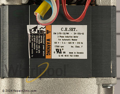 Drive Motor WP8182793 Alternate Product View