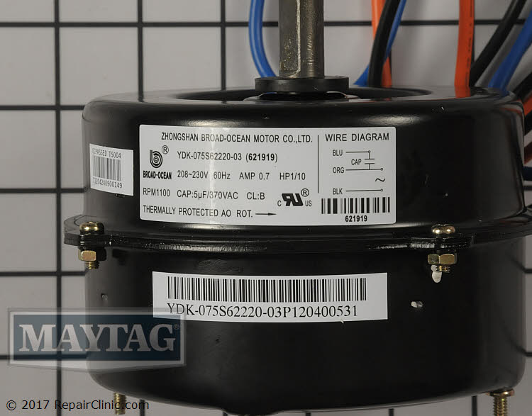 Condenser Fan Motor 621919 Alternate Product View