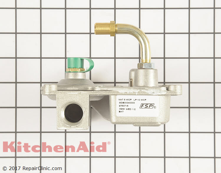 Valve and Pressure Regulator WP9763716 KitchenAid Replacement Parts