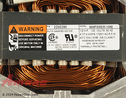 Drive Motor WP27001215 Alternate Product View