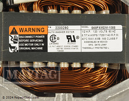 Drive Motor WP27001215 Alternate Product View