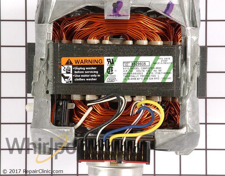 Drive Motor WP8529935 | Whirlpool Replacement Parts whirlpool trash compactor wiring diagram 