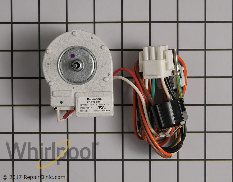Refrigerator Evaporator Fan Motor W11452196 For Whirlpool Freezer WRX986SIHV02