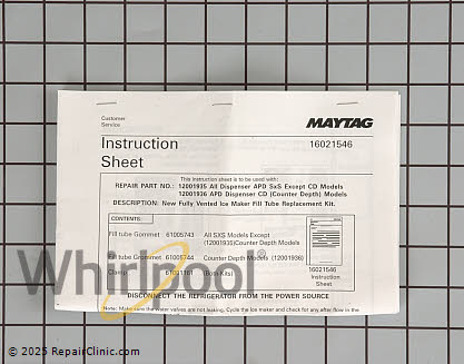 Fill Tube 12001935 Alternate Product View