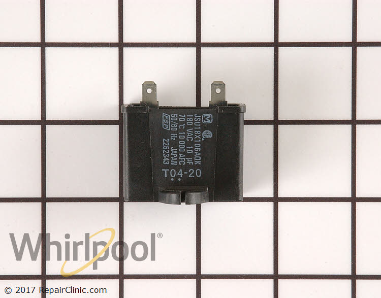 Run Capacitor WP2262343 | Whirlpool Replacement Parts