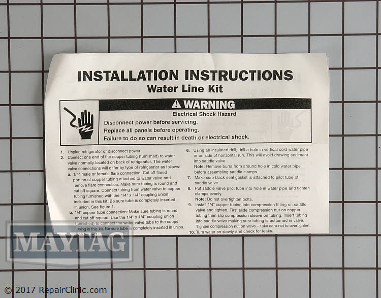 Water Line Installation Kit 8003RP Alternate Product View