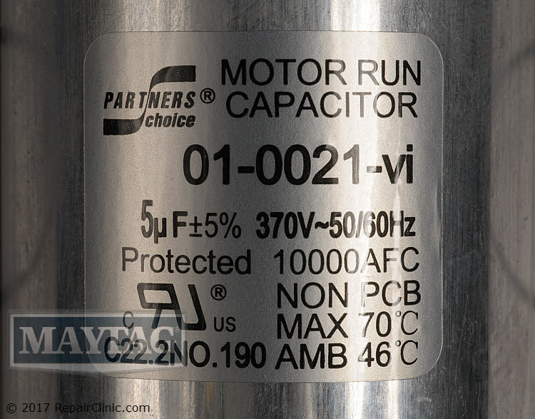 Run Capacitor 01-0021 Alternate Product View