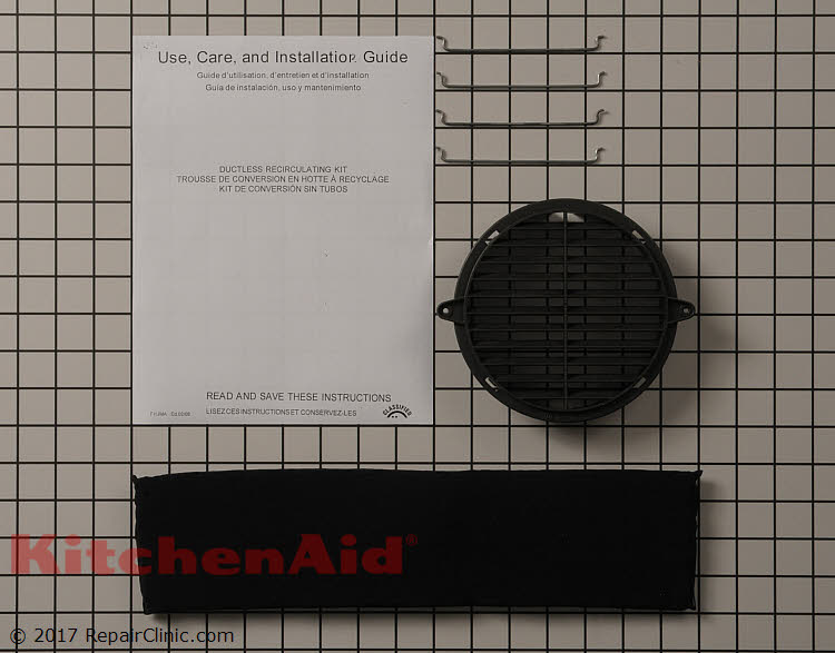 Recirculating Vent Kit W10356918 KitchenAid Replacement Parts
