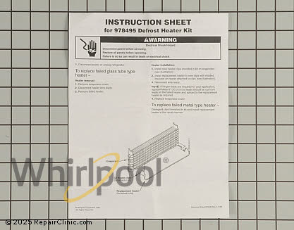 Defrost Heater Assembly 978495 Alternate Product View