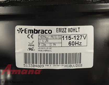 Compressor W10233961 Alternate Product View