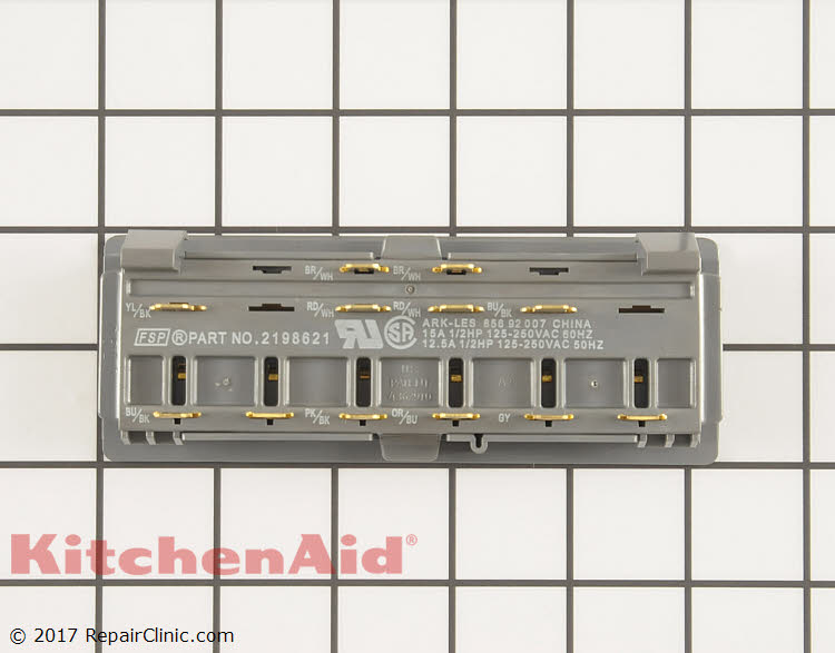 Push Button Switch 2198621 KitchenAid Replacement Parts