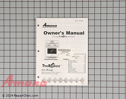 Owner's Manual 77001002 Alternate Product View