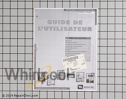 Owner's Manual 33002531 Alternate Product View