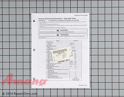 Tech Sheet RT2510002 Alternate Product View