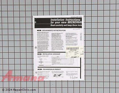 Installation Instructions R0713025 Alternate Product View