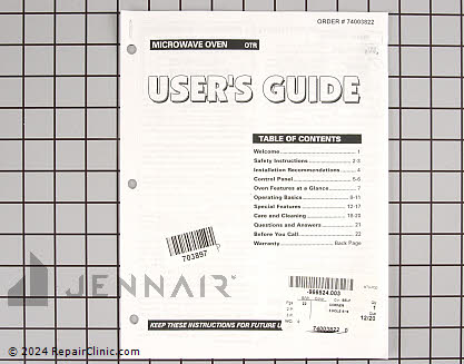 Manual 74003822 Alternate Product View