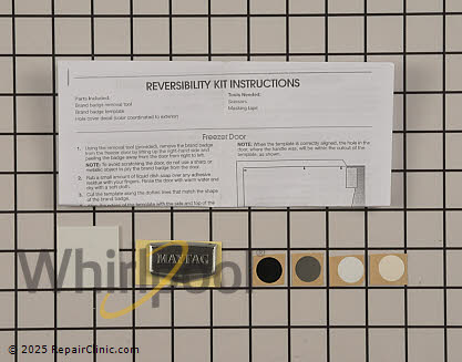 Door Reversal Kit W10395149 Alternate Product View
